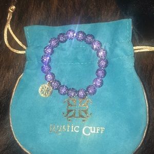 Dark purple Rustic Cuff